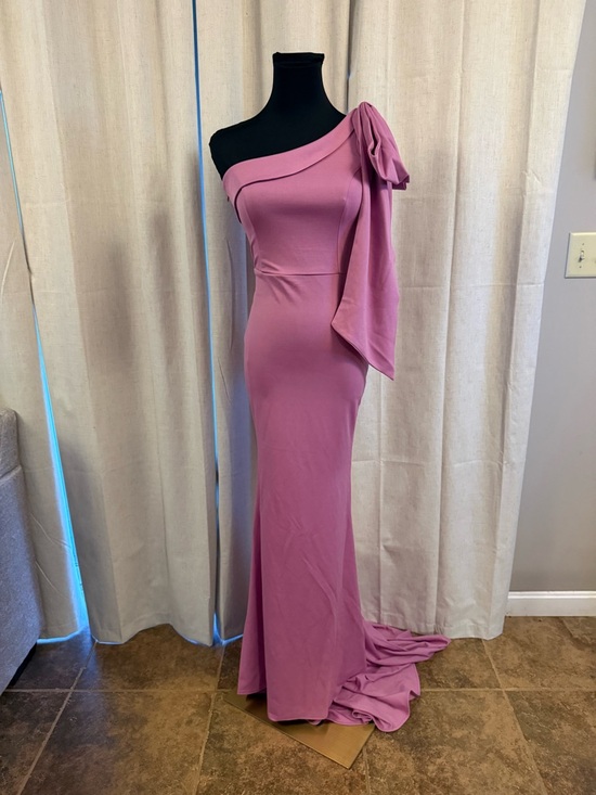 Source Unknown Dresses & Skirts - Purple One Shoulder Dress With Bow Size XSmall NWOT